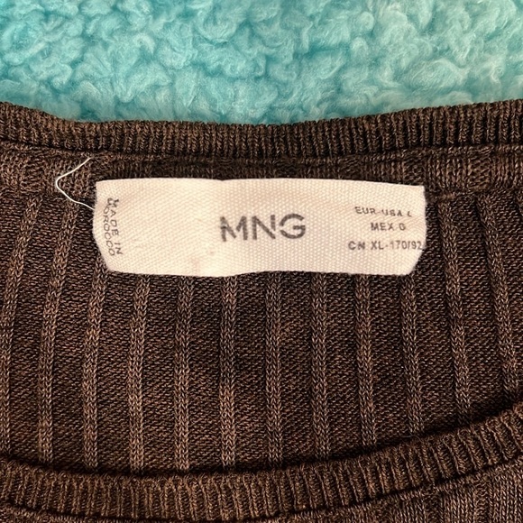 🔥Mango Chocolate Ribbed Knit Top🔥 - Picture 5 of 6